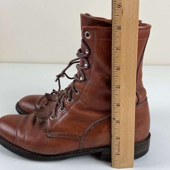 Justin Vintage Paddock Heritage Brown Leather Boots Womens 6.5 B - Picture 11 of 11